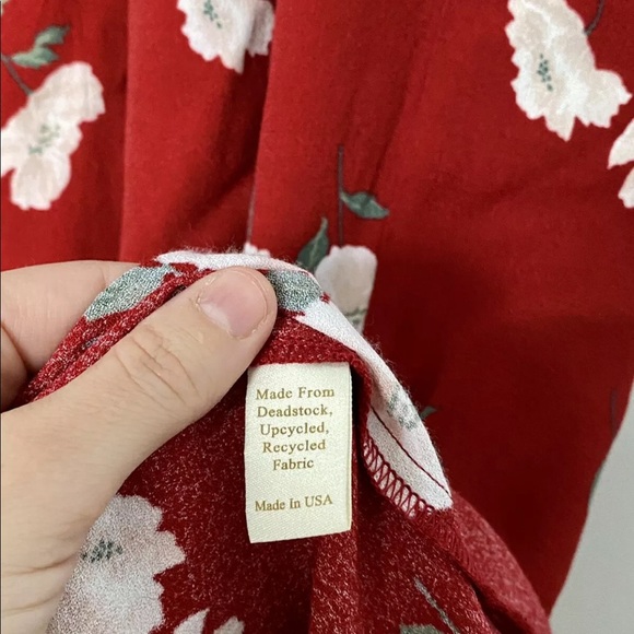 ❌❌   S O L D   ❌❌        NWOT Christy Dawn Dawn Red floral dress XS - Picture 9 of 11